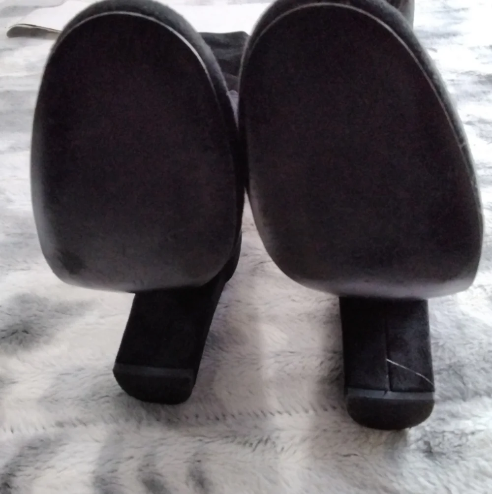 Ivanka Trump Black Suede Over The Knee Boots Size 5.5